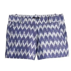 J. Crew Zigzag Ikat Short Size 8